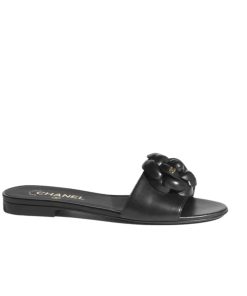 Chanel Mules Lambskin With Camellia In Black G45499 X01000 94305