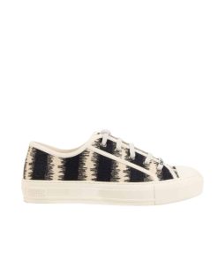 Dior Walk'N'Dior Sneakers D-Stripes Embroidered Cotton Black