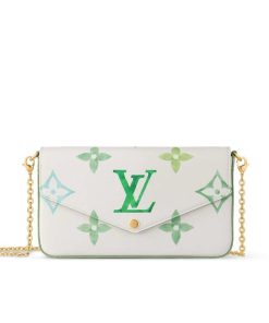 Louis Vuitton Félicie Pochette Green 21Cm M82965