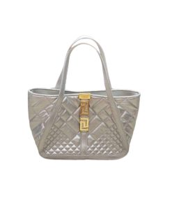Versace Greca Goddess Small Tote Bag Silver 29Cm
