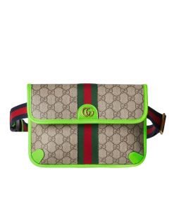 Gucci Ophidia Gg Small Belt Bag Bright Green 24Cm ?752597 Fadic 9761