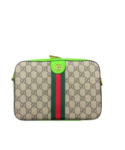 Gucci Ophidia Gg Shoulder Bag Beige Green 16Cm