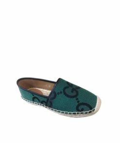 Gucci Gg Canvas Espadrilles In Green