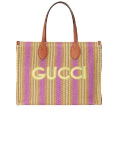Gucci Medium Jute Tote With Gucci Patch Multicolor Jute 39Cm ?779674 Fac5A 8655