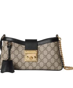 Gucci Padlock Small Shoulder Bag Black 25Cm 811705 Khnkg 9769