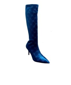 Dior Women'S Gg Knee-High Boot Blue