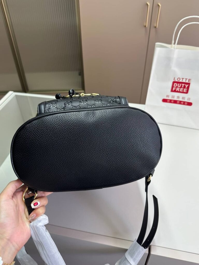 Gucci 1955 Horsebit Backpack Large All Black 27Cm - Image 5