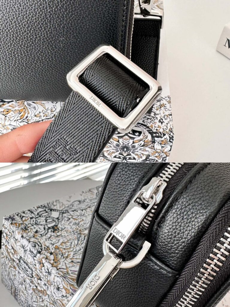 Dior Pouch Shoulder Strap Cd Icon Black 17Cm 2Esbc119Cdi H00N - Image 5