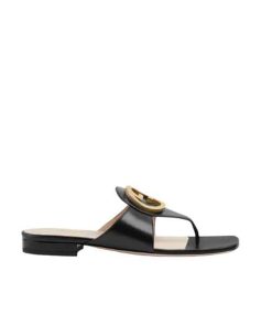 Gucci Women'S Gucci Blondie Thong Sandal Black 739048 C9D00 1000