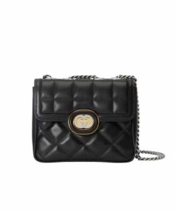 Gucci Deco Mini Shoulder Bag Black 18Cm 741457 Aab7A 1000