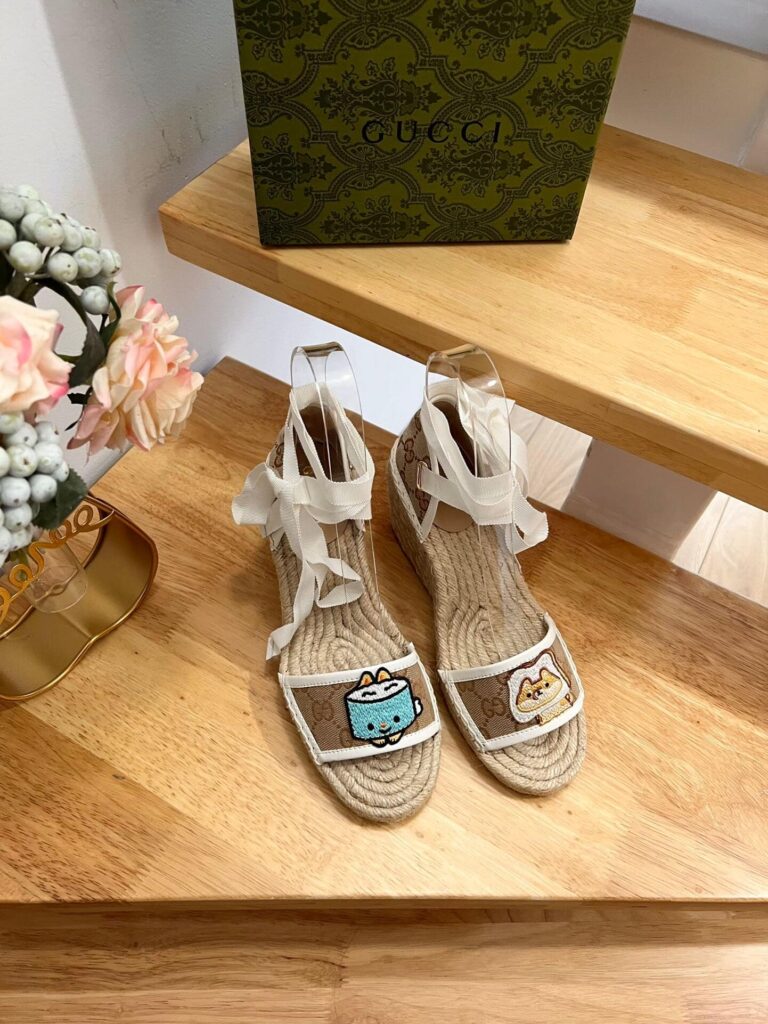 Gucci Women'S Gg Espadrille With Patch 737511 Fabor 9741 - Image 8