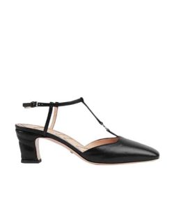 Gucci Women'S Petite Gg Slingback Pump Black 723446 Bko00 1000
