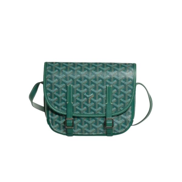 Goyard Goyardine Belvedere Pm Messenger Bag Green 21Cm