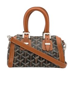 Goyard Goyardine Croisiere Mini Black Tan 19Cm