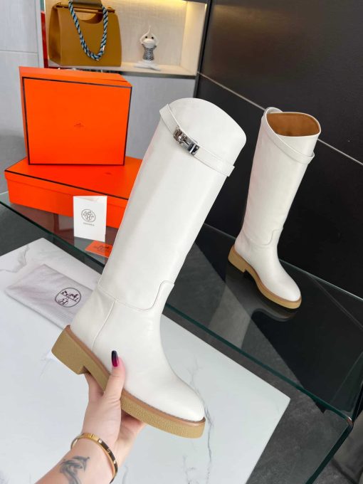 Hermes Faustine Boot White H222087Z - Image 7