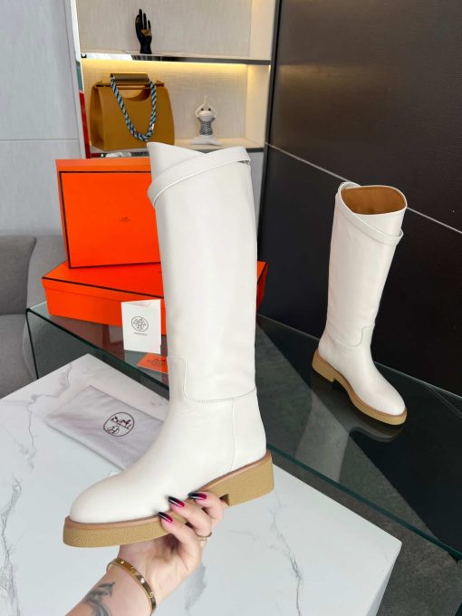 Hermes Faustine Boot White H222087Z - Image 5