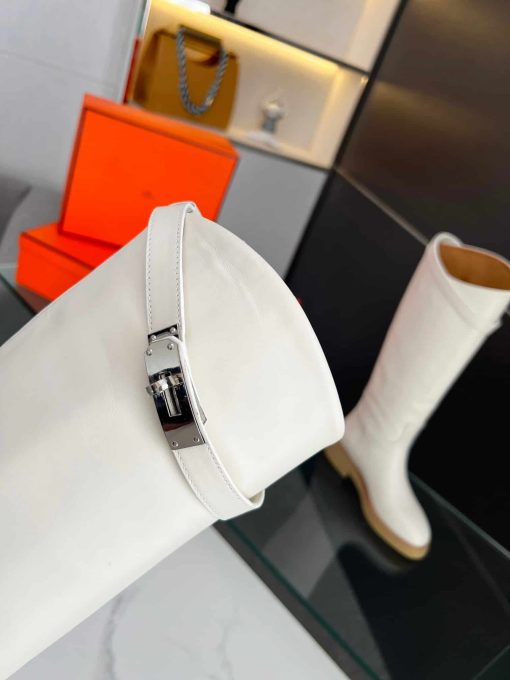 Hermes Faustine Boot White H222087Z - Image 4