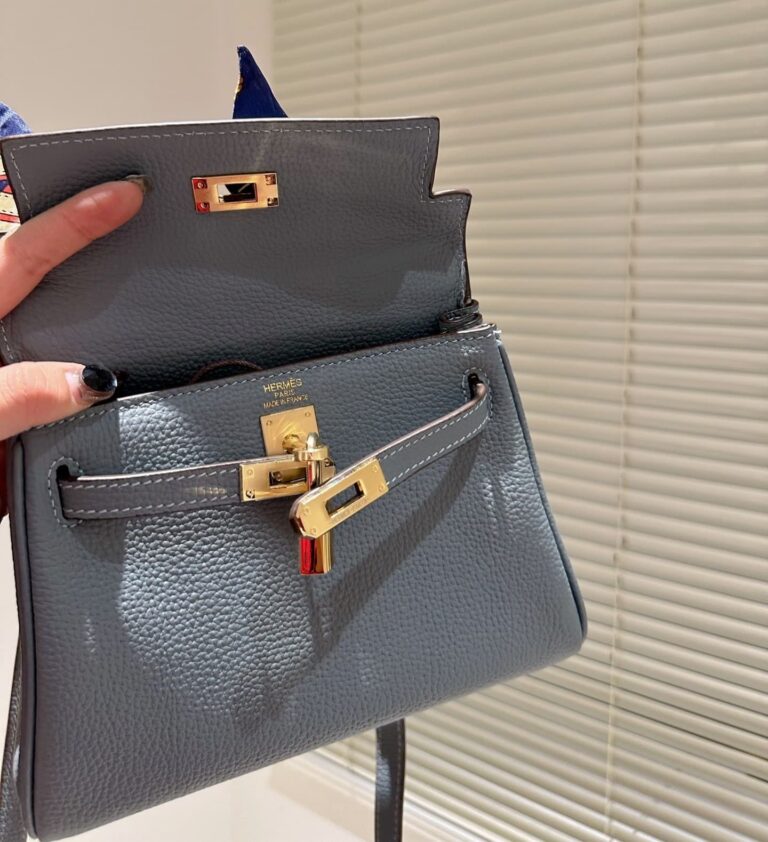 Hermes Kelly Togo Gray 20Cm - Image 7