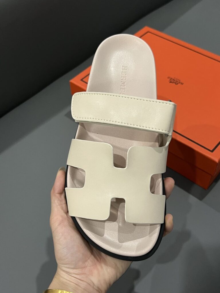 Hermes Chypre Sandal Calfskin Beige - Image 9