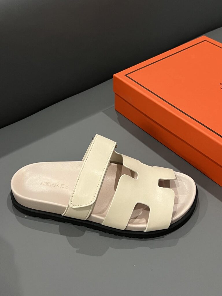Hermes Chypre Sandal Calfskin Beige - Image 6