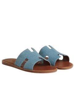 Hermes Izmir Sandal Bleu Clair H221819Zhcb400