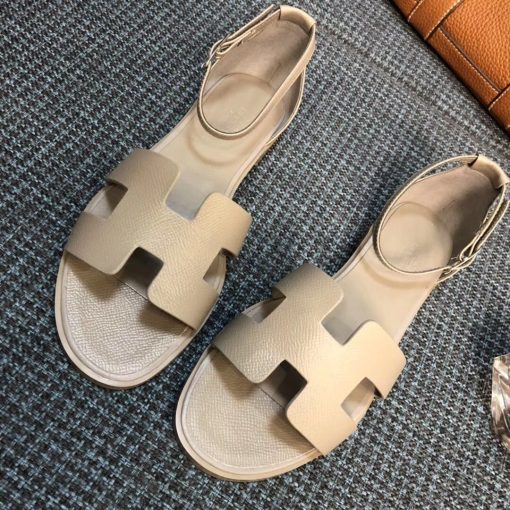 Hermes Santorini Sandal Beige - Image 3