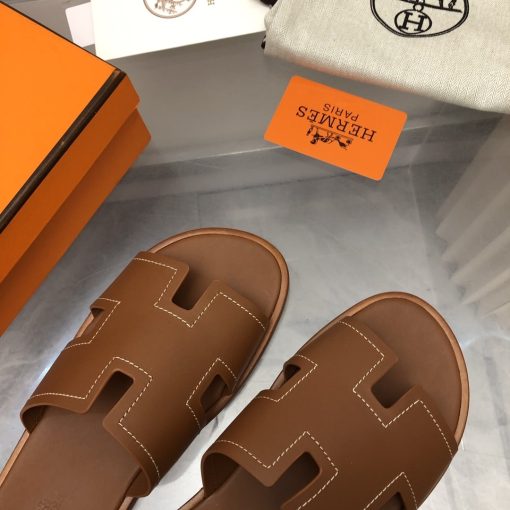 Hermes Izmir Sandal Brown H221826Zha3415 - Image 6