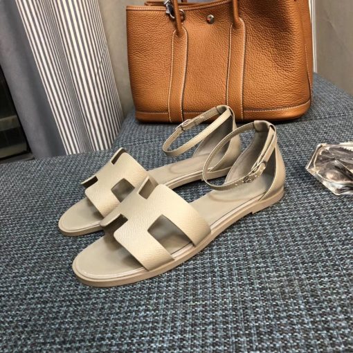 Hermes Santorini Sandal Beige - Image 6