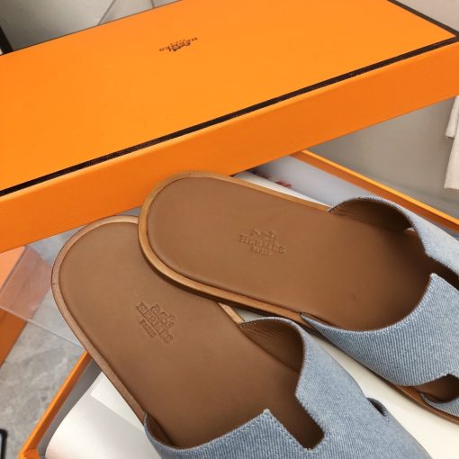 Hermes Izmir Sandal Bleu Clair H221819Zhcb400 - Image 7