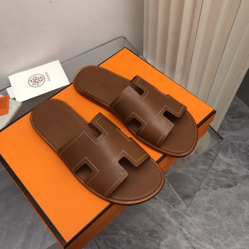 Hermes Izmir Sandal Brown H221826Zha3415 - Image 7