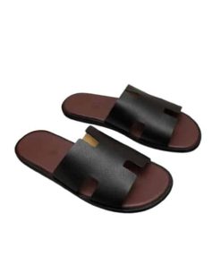 Hermes Izmir Sandal Black And Brown