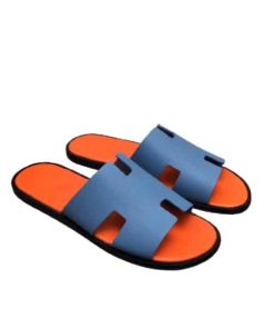 Hermes Izmir Sandal Bleu Bleuet Orange H221824Z