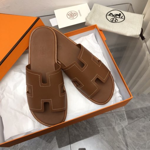 Hermes Izmir Sandal Brown H221826Zha3415 - Image 10