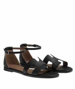Hermes Santorini Sandal Black H182139Z02420