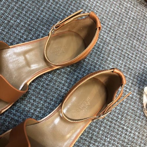 Hermes Santorini Sandal Brown - Image 4