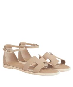 Hermes Santorini Sandal Beige