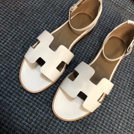 Hermes Santorini Sandal White H182139Z90350 - Image 3