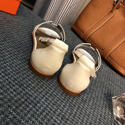 Hermes Santorini Sandal White H182139Z90350 - Image 7
