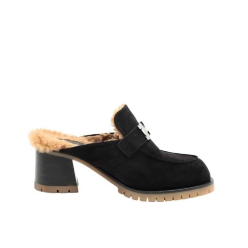 Hermes Flore 60 Mule Black - Image 10