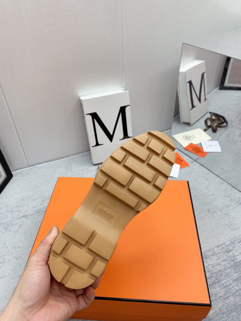 Hermes Fresh Ankle Boots Orange - Image 2