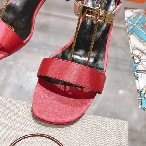 Hermes Glamour 75 Sandal Red - Image 2