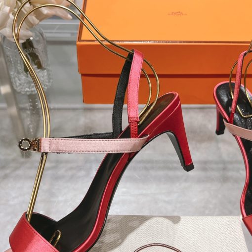 Hermes Glamour 75 Sandal Red - Image 3