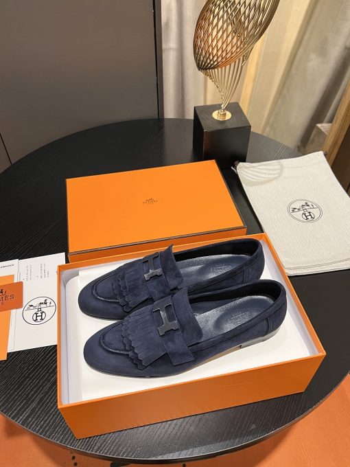 Hermes Royal Loafer Blue - Image 4