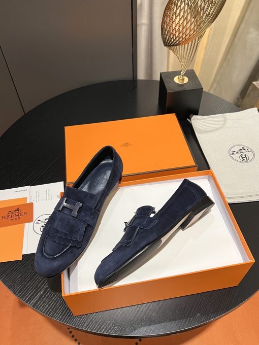 Hermes Royal Loafer Blue - Image 6