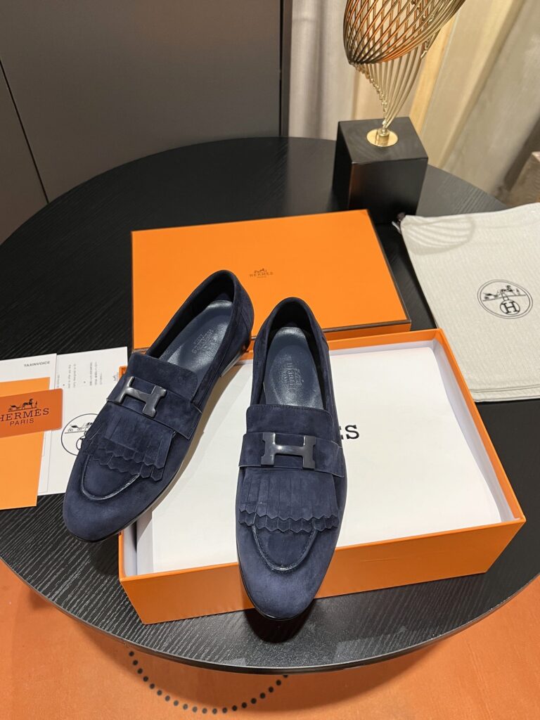 Hermes Royal Loafer Blue - Image 8