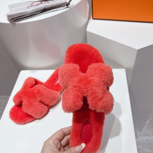 Hermes Oran Sandal Red H231288Z - Image 4