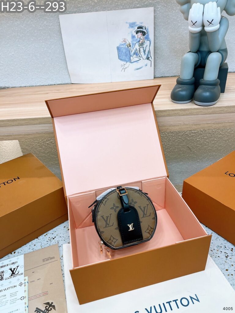 Louis Vuitton Petite Boite Chapeau Black And Brown 13Cm - Image 2