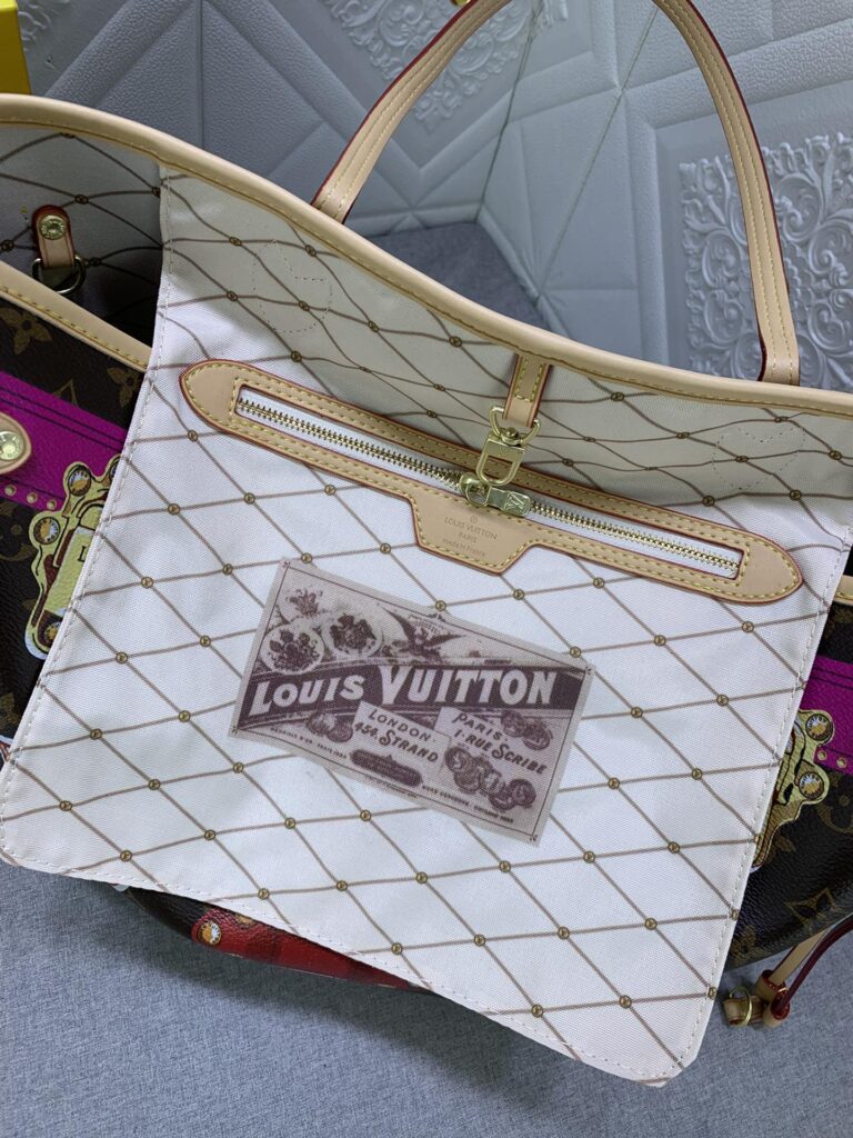 Louis Vuitton Neverfull Mm Tote Bag Trompe L’Oeil Monogram 32Cm - Image 3