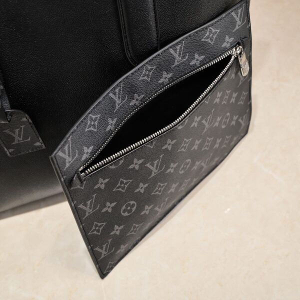 Louis Vuitton Cabas Voyage Nm Taurillon Black 45Cm - Image 8