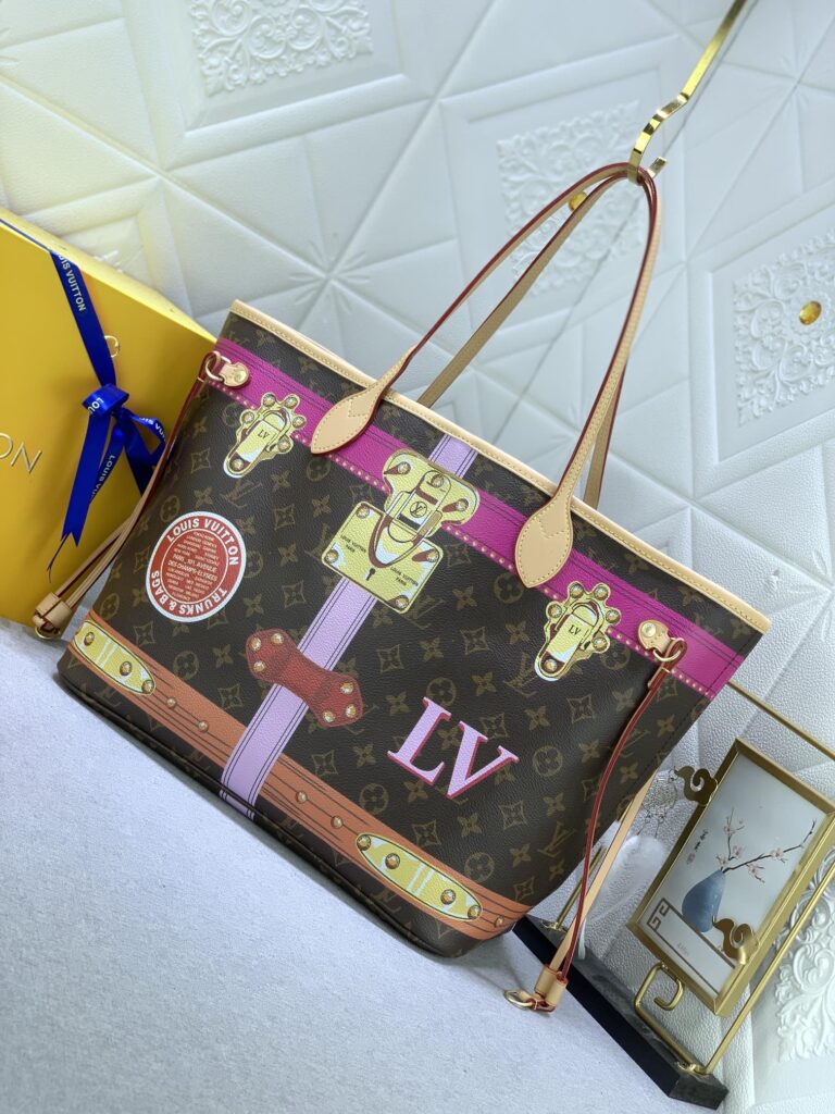 Louis Vuitton Neverfull Mm Tote Bag Trompe L’Oeil Monogram 32Cm - Image 8